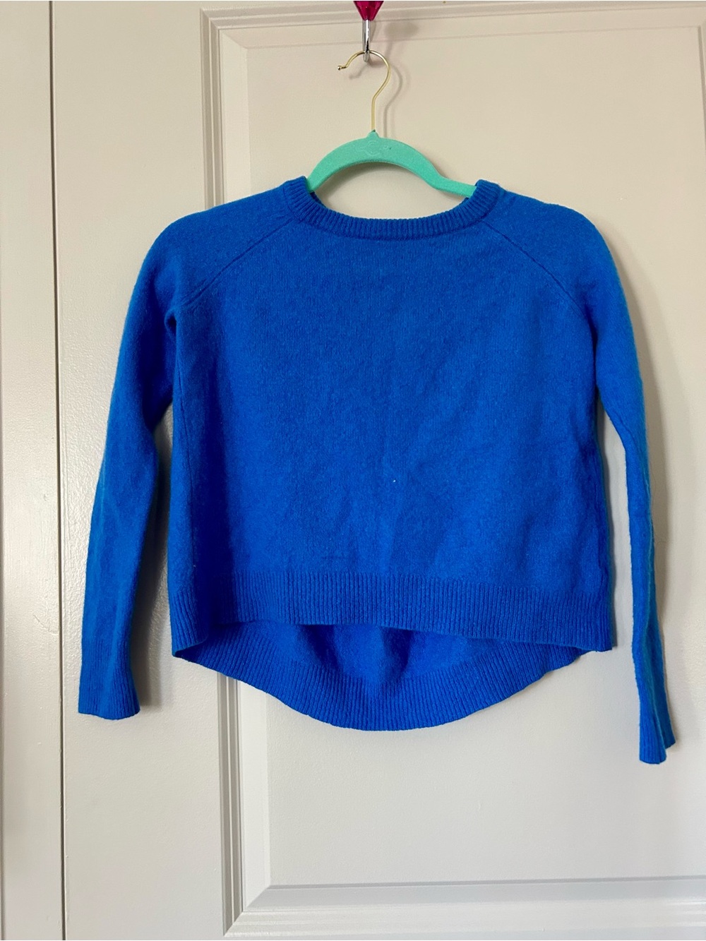 360 Cashmere Sweater Bright Royal Blue Crewneck Sweater